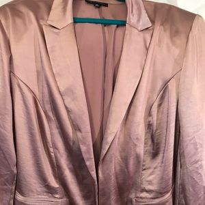 Rose Gold Satin—like Blazer